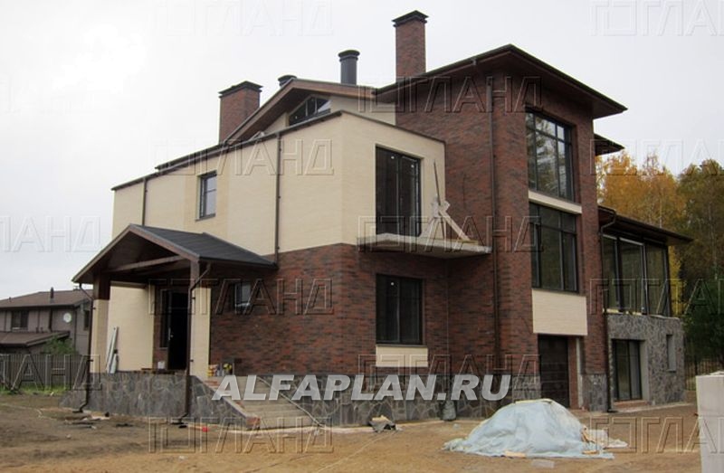 Строительство дома по проекту 77A - фото №2