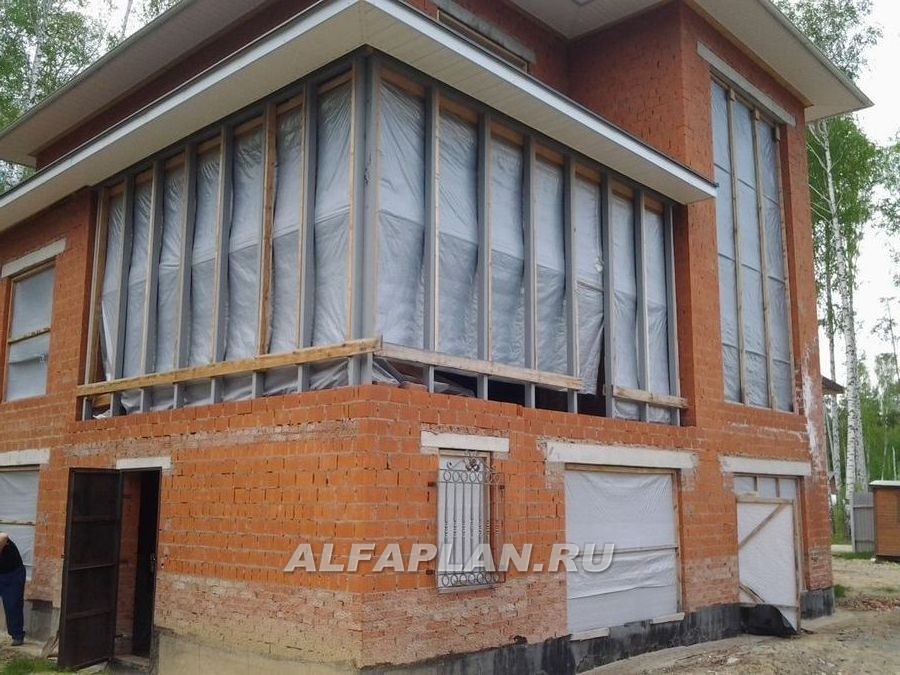 Строительство дома по проекту 77A - фото №8