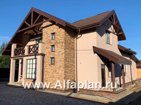 Проекты домов Альфаплан - «Грюневальд»-  рациональный план дома, двускатная крыша - превью дополнительного изображения №4