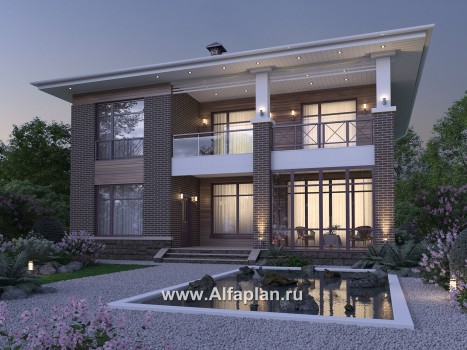 Проекты домов Альфаплан - "Римские каникулы" - проект дома в классическом стиле - превью дополнительного изображения №3