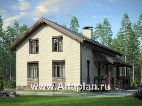 Проекты домов Альфаплан - Небольшой дом для большой семьи(6 спален) - превью дополнительного изображения №1