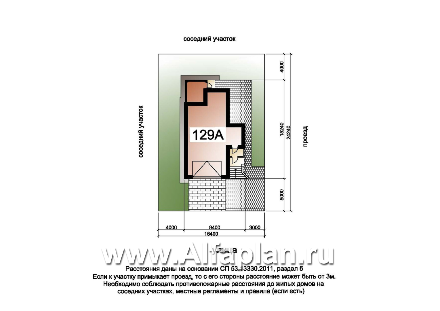 Проекты домов Альфаплан - «Эврика!» - удобный дом из блоков или кирпичей для маленького участка - дополнительное изображение №8