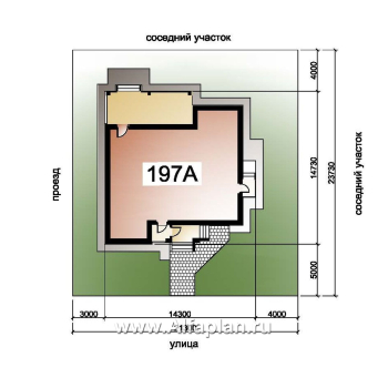 Проекты домов Альфаплан - «Айвенго»- двуxэтажный особняк для большой семьи с жилой мансардой - превью дополнительного изображения №1
