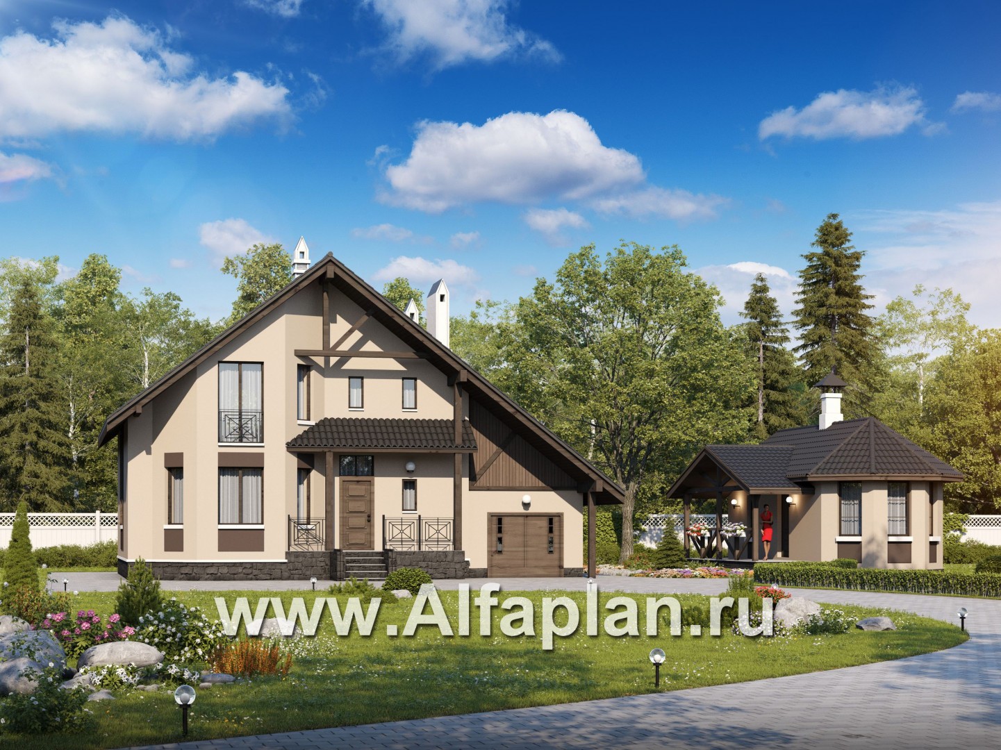 Проекты домов Альфаплан - «Регенсбург»_ДУО - основное изображение
