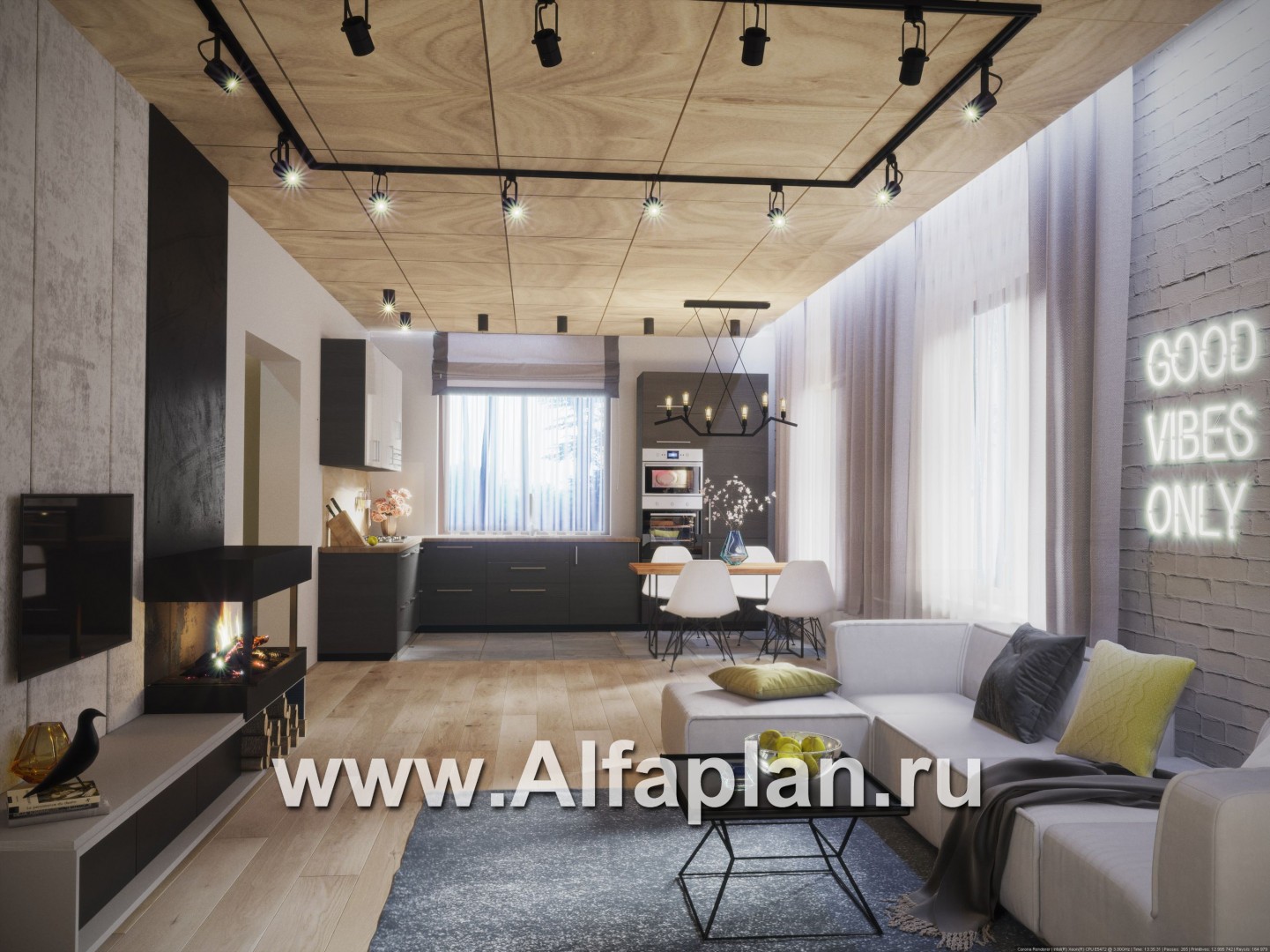 Проекты домов Альфаплан - Двухэтажный экономичный и компактный дом - дополнительное изображение №2
