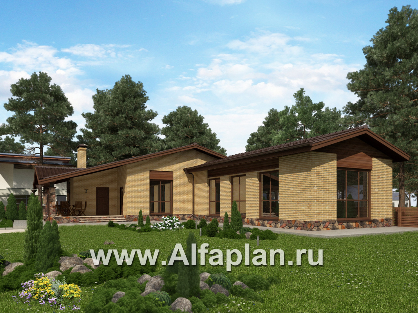 Проекты домов Альфаплан - Небольшой комфортный бассейн - дополнительное изображение №1